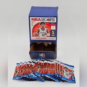 NBA Hoops 2020-2021 Lot 28 Gravity Packs & Display Box Panini Basketball Cards